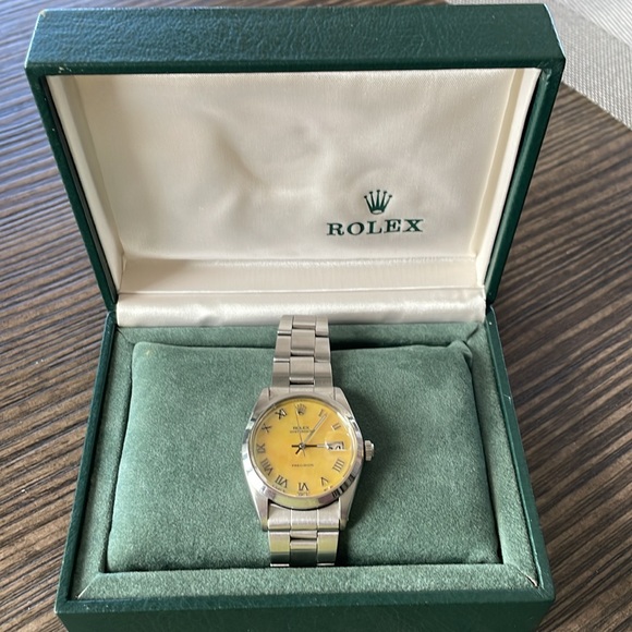 Rolex Oyster Date Precision Watch Vintage with original box - Picture 6 of 14